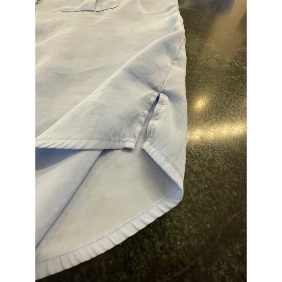 Chico's Blue Button up roll tab shirt size 1 (8) medium - Picture 10 of 10
